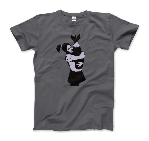 Banksy Bomb Hugger Street Art T-Shirt - Men / Charcoal / S - T-Shirt