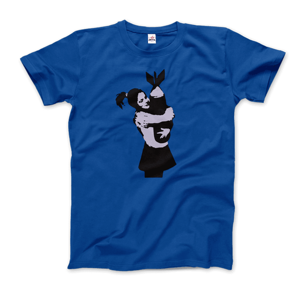 Banksy Bomb Hugger Street Art T-Shirt - Men / Royal Blue / S - T-Shirt