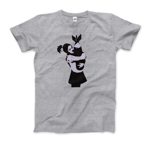 T-shirt Banksy Christ avec des sacs à provisions Street Art