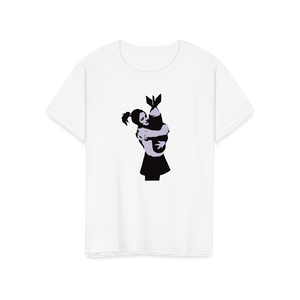 Banksy Bomb Hugger Street Art T-Shirt - Youth / White / S - T-Shirt
