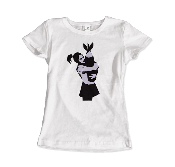 Banksy Bomb Hugger Street Art T-Shirt - Women / White / S - T-Shirt