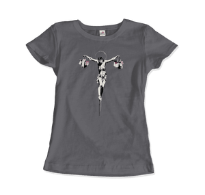 T-shirt Banksy Christ avec des sacs à provisions Street Art