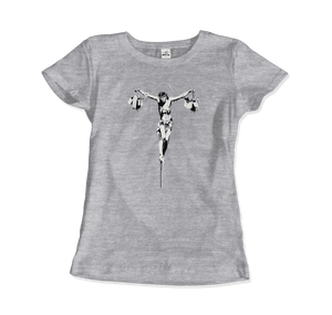 Banksy Christ with Shopping Bags Street Art T-Shirt - Art-O-Rama Shop