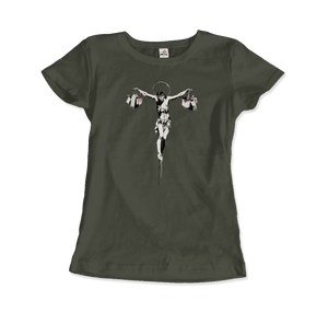 Banksy Christ with Shopping Bags Street Art T-Shirt - Art-O-Rama Shop