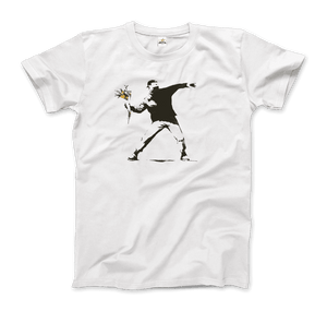 Banksy Flower Thrower Artwork T-Shirt