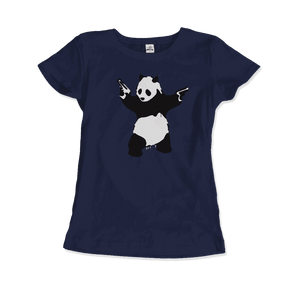 Banksy Pandamonium Armed Panda Artwork T-Shirt - Art-O-Rama Shop