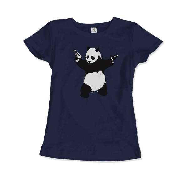 Banksy Pandamonium Armed Panda - Camiseta con diseño de panda