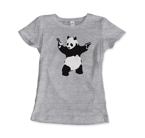 Banksy Pandamonium Armed Panda Artwork T-Shirt - Art-O-Rama Shop