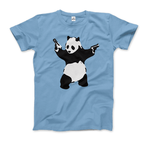 Banksy Pandamonium Armed Panda Artwork T-Shirt