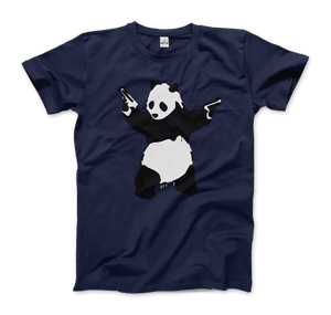 Banksy Pandamonium Armed Panda Artwork T-Shirt - Art-O-Rama Shop