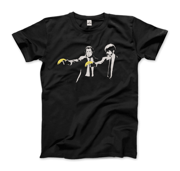 Banksy Pulp Fiction Street Art T-Shirt - Men / Black / S - T-Shirt