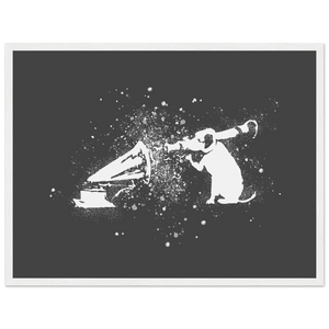 Banksy Rocket Dog (His Master’s Voice) Street Art Poster - Matte / 18 x 24″ (45 60cm) White
