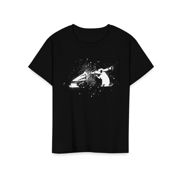 Banksy Rocket Dog (His Master’s Voice) Street Art T-Shirt - Youth / Black / S - T-Shirt