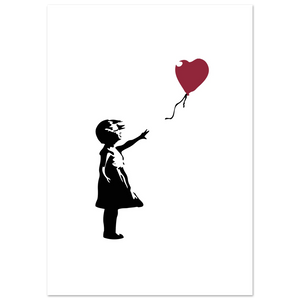 Banksy The Girl with a Red Balloon Artwork Poster - Matte / 8 x 12″ (21 x 29.7cm) / None - Poster
