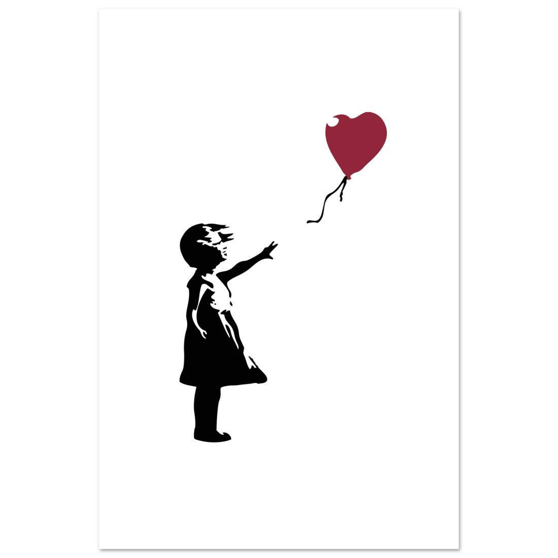 Art-O-Rama Shop - Banksy The Girl with a Red Balloon Artwork Poster Art-O-Rama Shop - Banksy The Girl with a Red Balloon Artwork Poster