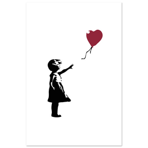 Banksy The Girl with a Red Balloon Artwork Poster - Matte / 12 x 18″ (30 x 45cm) / None - Poster