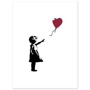 Banksy The Girl with a Red Balloon Artwork Poster - Matte / 18 x 24″ (45 x 60cm) / None - Poster
