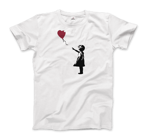 Banksy The Girl with a Red Balloon Artwork T-Shirt - Art-O-Rama Shop