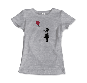 Banksy The Girl with a Red Balloon Artwork T-Shirt - Art-O-Rama Shop