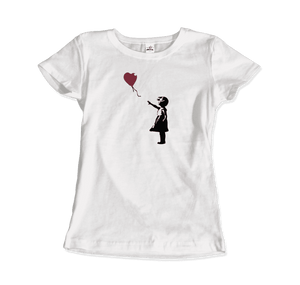 Banksy The Girl with a Red Balloon Artwork T-Shirt - Art-O-Rama Shop