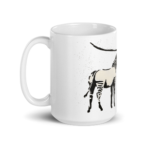 Banksy Zebra Stripes Artwork Mug - Mug