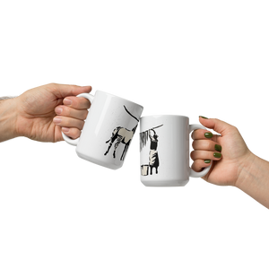 Banksy Zebra Stripes Artwork Mug - Mug
