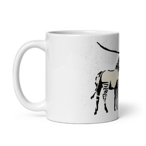 Banksy Zebra Stripes Artwork Mug - Mug