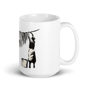 Banksy Zebra Stripes Artwork Mug - Mug