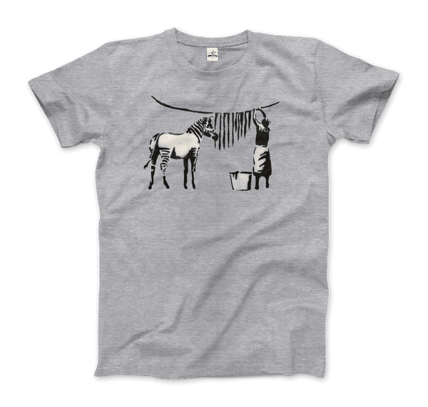 Camiseta con diseño de rayas de cebra de Banksy