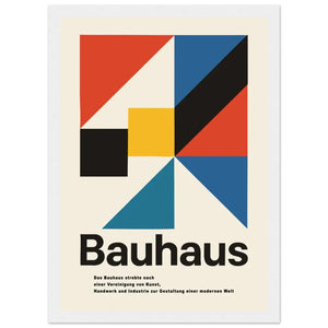 Bauhaus Modern Geometry Artwork Poster Matte / 8 x 12″ (21 x 29.7cm) / White Poster
