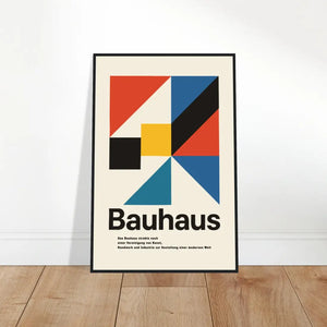 Bauhaus Modern Geometry Artwork Poster Poster
