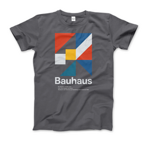 Bauhaus Modern Geometry Artwork T-Shirt - Men (Unisex) / Charcoal / S - T-Shirt