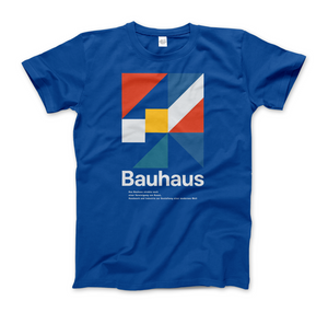 Bauhaus Modern Geometry Artwork T-Shirt - Men (Unisex) / Royal Blue / S - T-Shirt