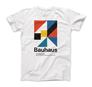 Bauhaus Modern Geometry - Walter Gropius Artwork T-shirt - Men (unisex) / White / s - T-shirt