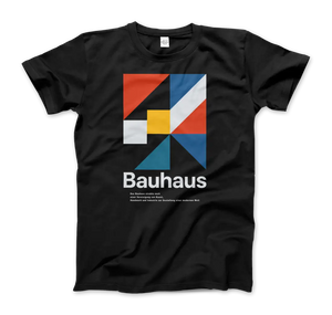 Bauhaus Modern Geometry - Walter Gropius Artwork T-shirt - Men (unisex) / Black / s - T-shirt