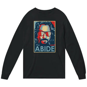 Big Lebowski Abide Hope Style Long Sleeve Shirt Black / Small Long Sleeve Shirt