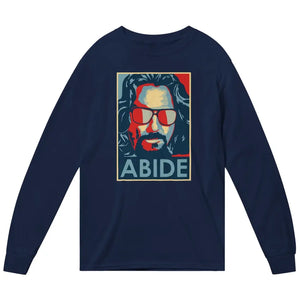 Big Lebowski Abide Hope Style Long Sleeve Shirt Navy / Small Long Sleeve Shirt