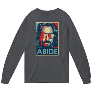 Big Lebowski Abide Hope Style Long Sleeve Shirt Dark Heather / Small Long Sleeve Shirt