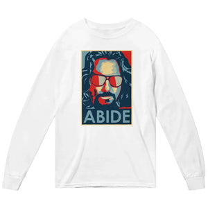 Big Lebowski Abide Hope Style Long Sleeve Shirt White / Small Long Sleeve Shirt