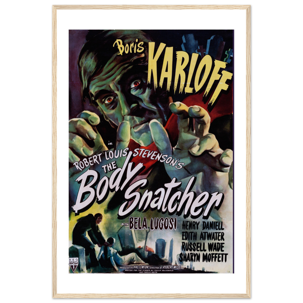 Body Snatcher - 40s Sci - Fi Horror Movie Poster Matte / 24 x 36″ (60 90cm) Wood