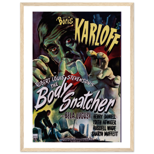 Body Snatcher - 40s Sci - Fi Horror Movie Poster Matte / 18 x 24″ (45 60cm) Wood