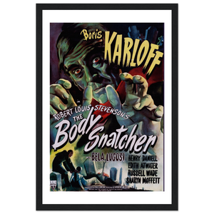 Body Snatcher - 40s Sci - Fi Horror Movie Poster Matte / 12 x 18″ (30 45cm) Black