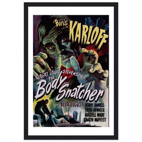 Body Snatcher - 40s Sci - Fi Horror Movie Poster Matte / 12 x 18″ (30 45cm) Black