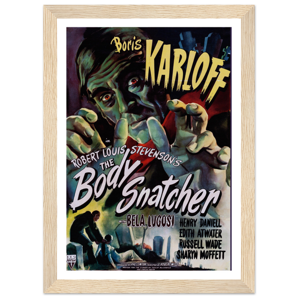 Body Snatcher - 40s Sci - Fi Horror Movie Poster Matte / 8 x 12″ (21 29.7cm) Wood