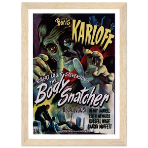 Body Snatcher - 40s Sci - Fi Horror Movie Poster Matte / 8 x 12″ (21 29.7cm) Wood