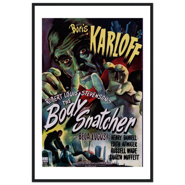 Body Snatcher - 40s Sci - Fi Horror Movie Poster Matte / 24 x 36″ (60 90cm) Black