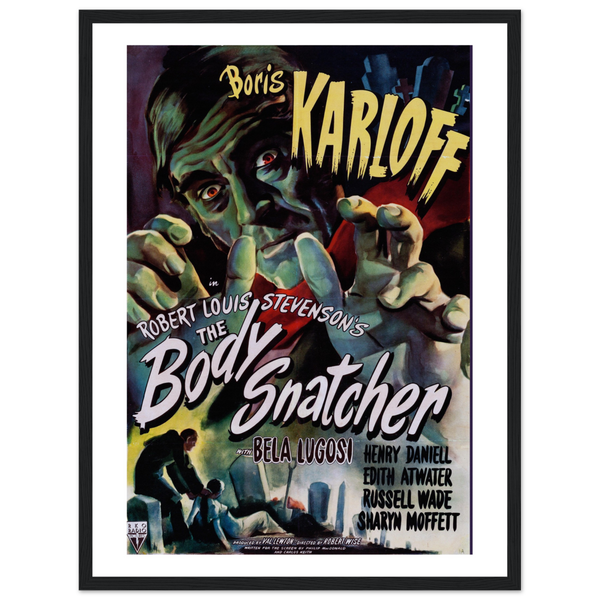 Body Snatcher - 40s Sci - Fi Horror Movie Poster Matte / 18 x 24″ (45 60cm) Black