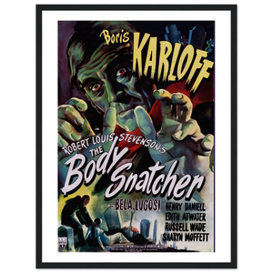 Body Snatcher - 40s Sci - Fi Horror Movie Poster Matte / 18 x 24″ (45 60cm) Black