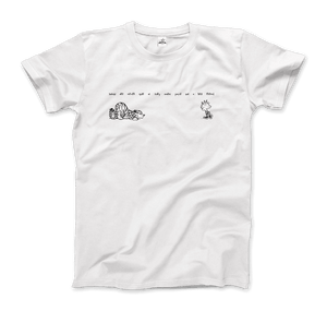 Calvin and Hobbes Best Friends Quote T-Shirt - Men / White / S - T-Shirt
