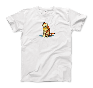Calvin and Hobbes Hugging T-Shirt - Men (Unisex) / White / S - T-Shirt